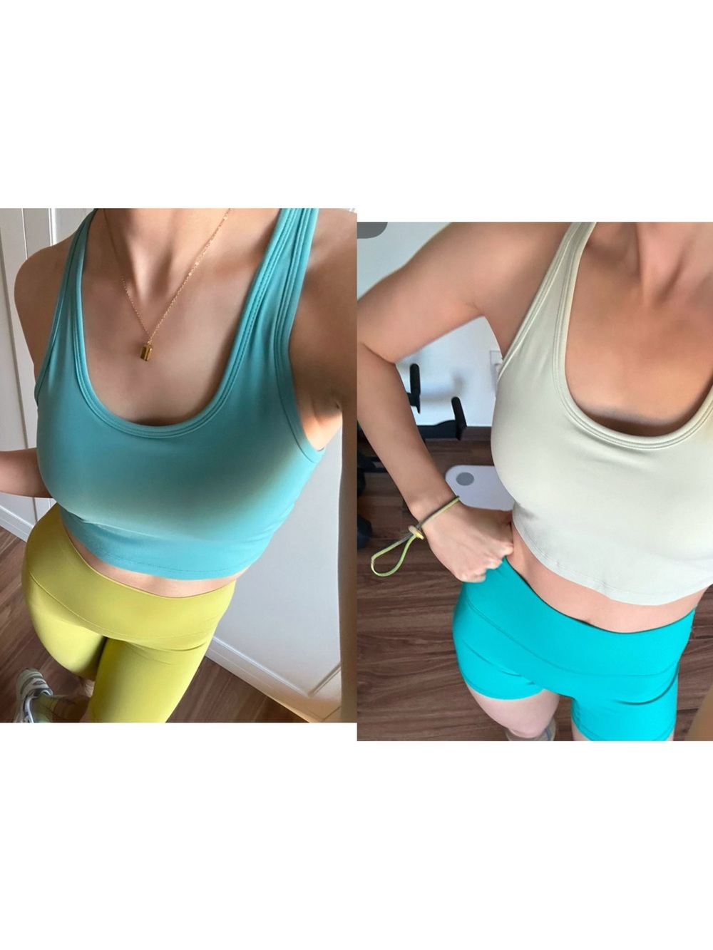 (2) women work-out sport bras tank top size M